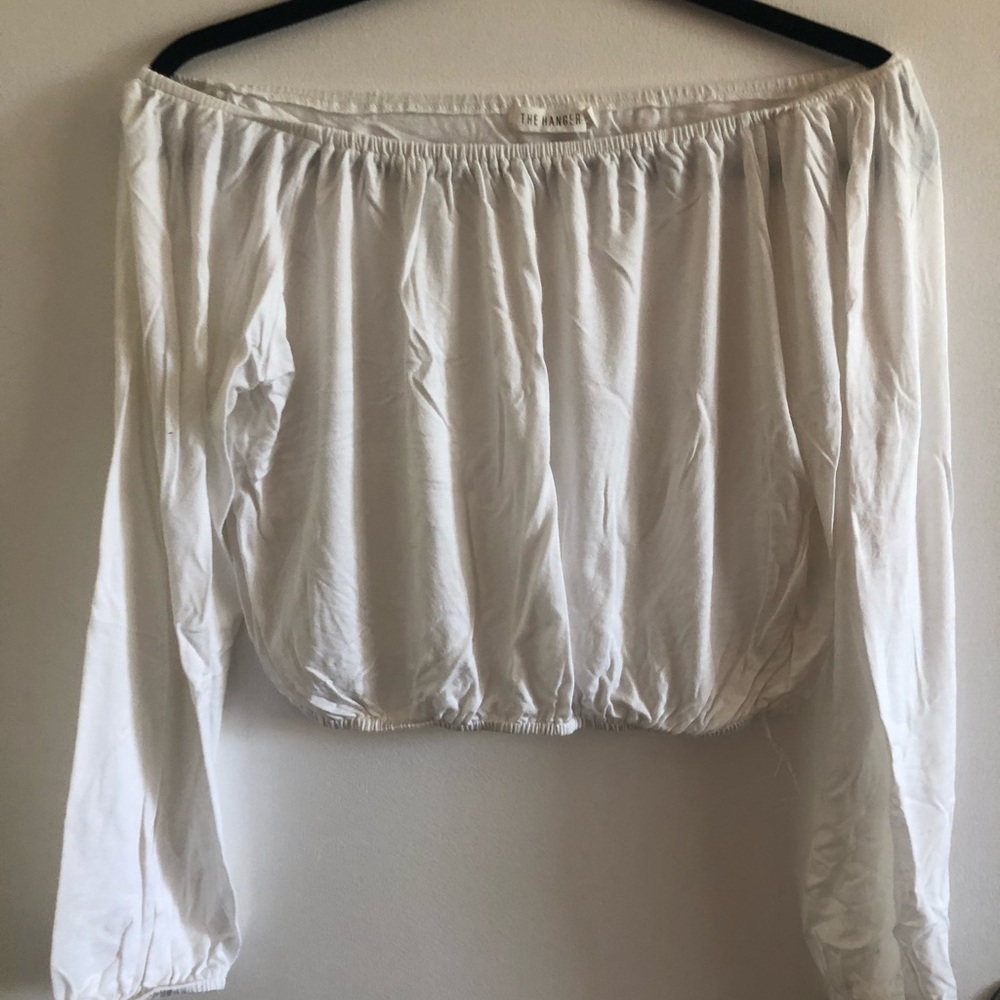 Off the shoulder crop top
